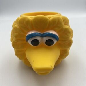 Vintage 1994 Big Bird Sesame Street Henson Applause‎ Plastic 3D Mug Cup